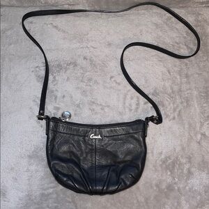 Coach Black Leather Shoulder Bag